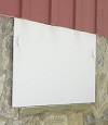 head-on view of one of our doors installed in New Bethlehem for crawl spaces