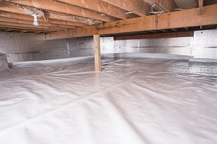 crawl space vapor barrier in Port Matilda installed by our contractors