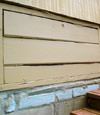 an old-fashioned crawl space door in New Bethlehem about to be replaced
