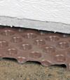 crawl space insulation installed in Ridgway over our extra large drainage matting