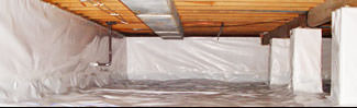 an encapsulated crawl space system in Port Matilda