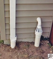 No-freeze basement drain discharge line in Kersey