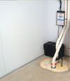 basement wall product and vapor barrier for Bellefonte wet basements