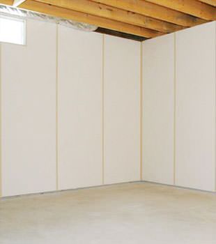 Insulated basement wall panels